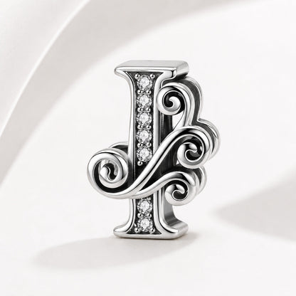 S925 Classic Alphabets A to Z Sterling Silver Charm Collection