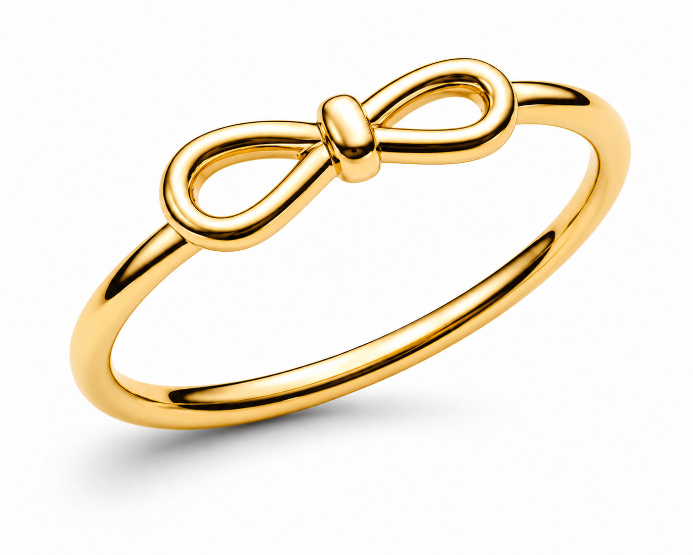Infinity Knot Ring Gold Plated S925 Sterling Silver