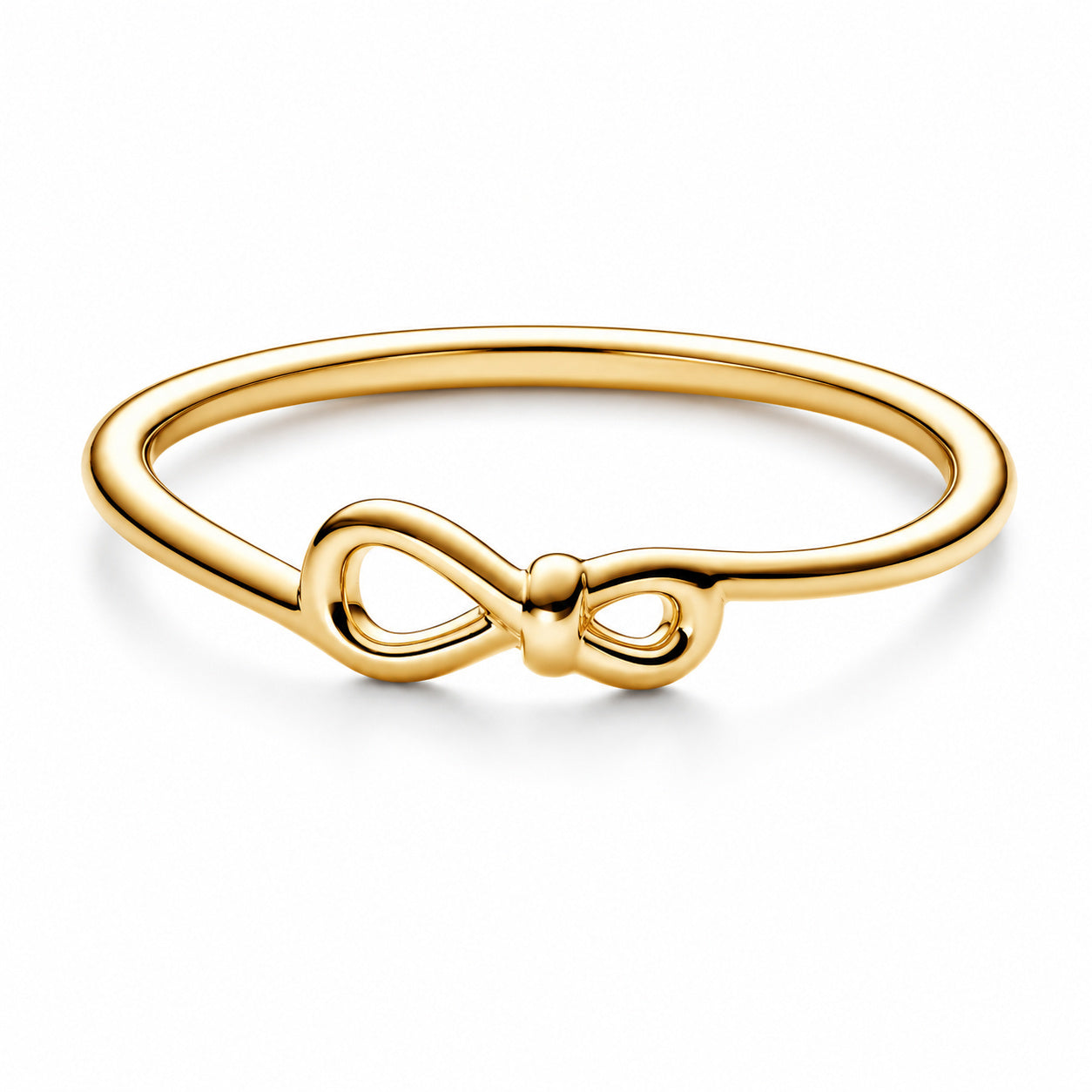 Gold Plated Infinity Knot Sterling Silver Ring