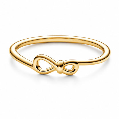 Gold Plated Infinity Knot Sterling Silver Ring