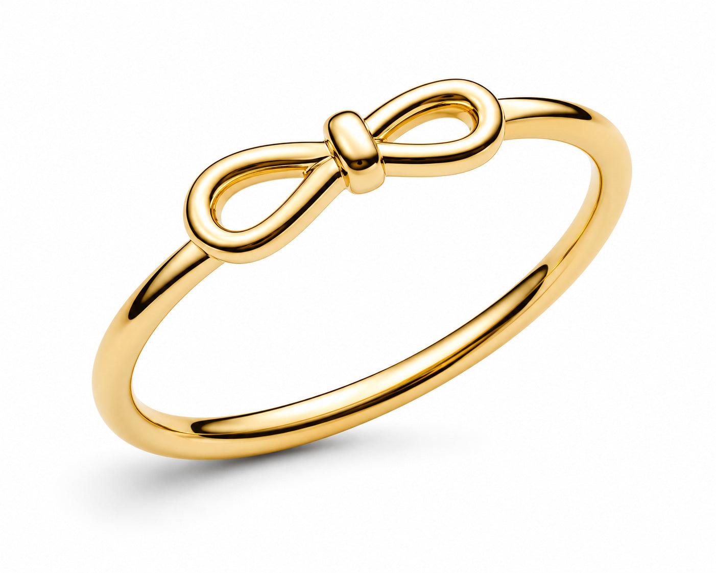 Gold Plated Infinity Knot Sterling Silver Ring
