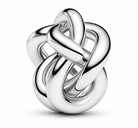 Infinity Knot Charm  S925 Sterling Silver