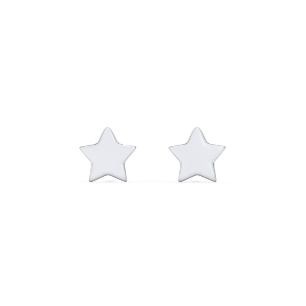 Mini Star Sterling Silver Stud Earrings