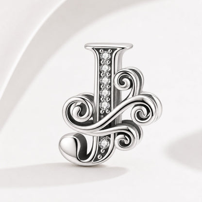 S925 Classic Alphabets A to Z Sterling Silver Charm Collection