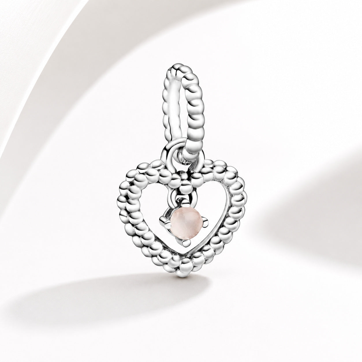 Birthstone Heart Months Dangle Silver Charm S925 Sterling Silver Charms Collection