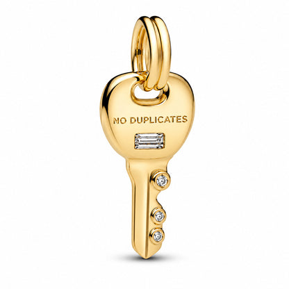 Key Dangle Charm S925 Sterling Silver