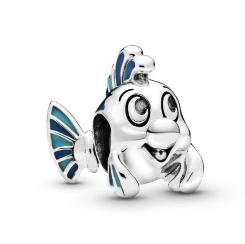 Disney The Little Mermaid Flounder Charm S925 Sterling Silver