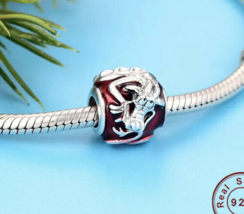 Disney Mulan Mushu Charm S925 Sterling Silver