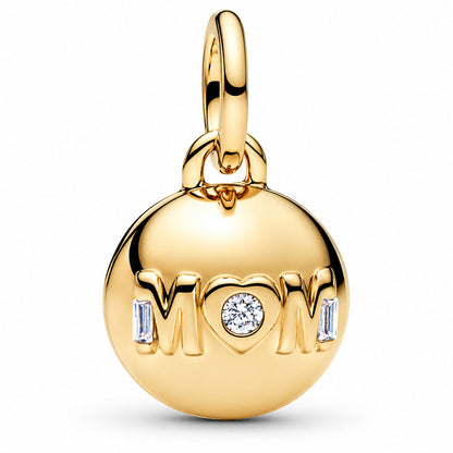 Mum Ball Clasp Charm  S925 Sterling Silver