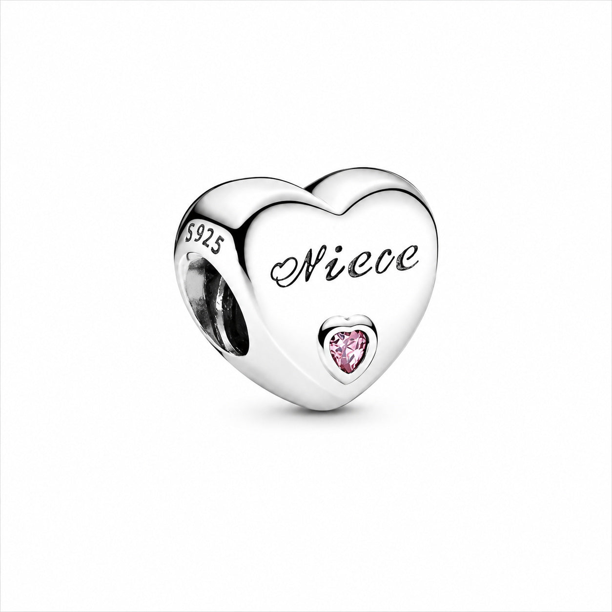 Niece Heart Charm S925 Sterling Silver