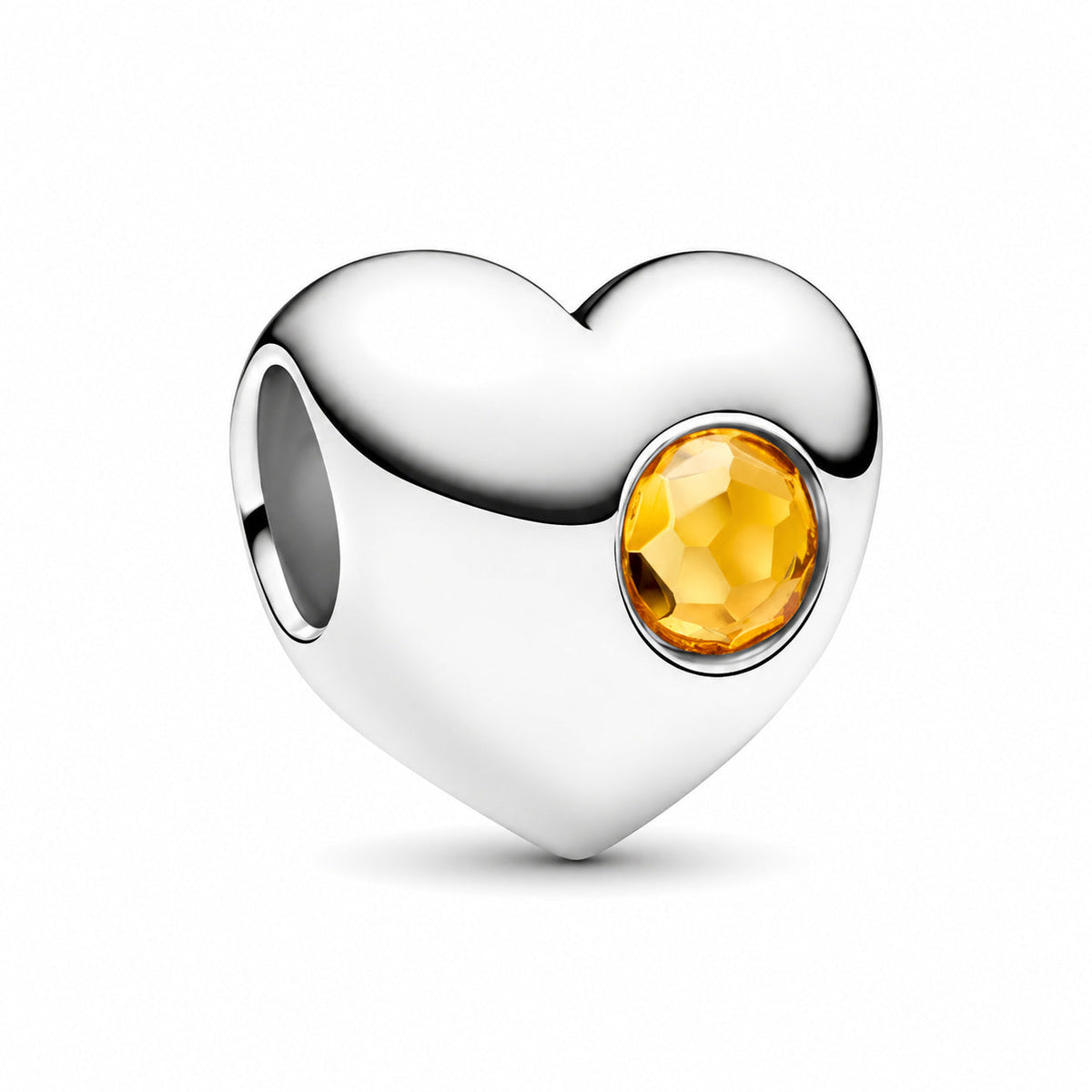 Birthstone Hearts Bracelet Charm S925 Sterling Silver