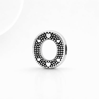 S925 Simple Alphabets A to Z Sterling Silver Charms Collection