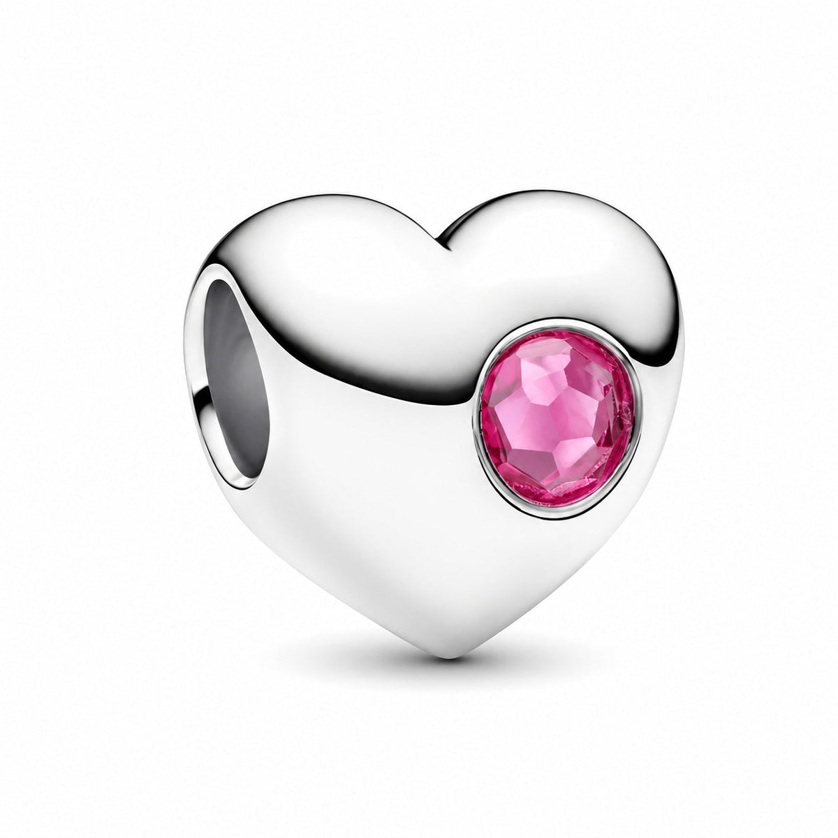 Birthstone Hearts Bracelet Charm S925 Sterling Silver