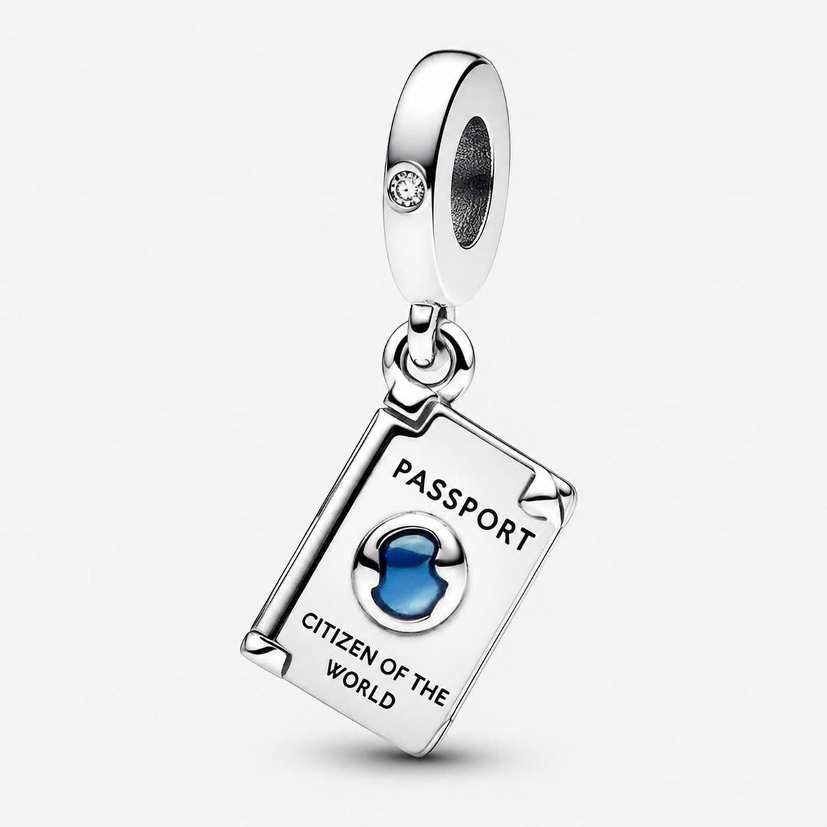 Openable Passport Dangle Charm  S925 Sterling Silver