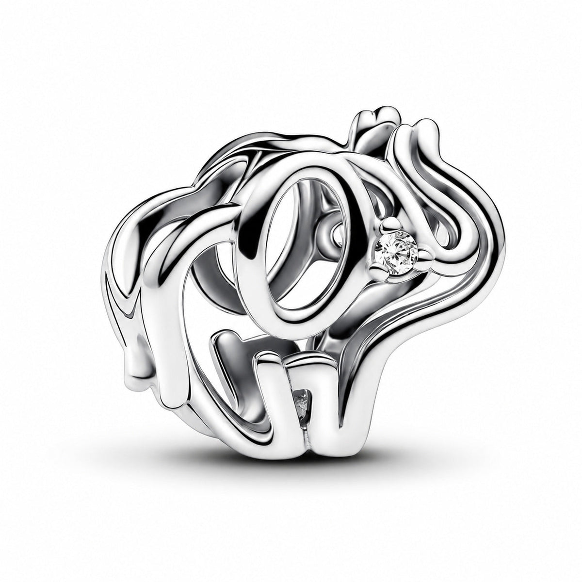 Openwork Elephant Charm  S925 Sterling Silver
