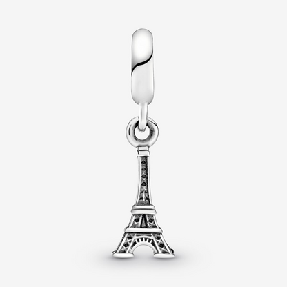 Paris Eiffel Tower Dangle Charm S925 Sterling Silver