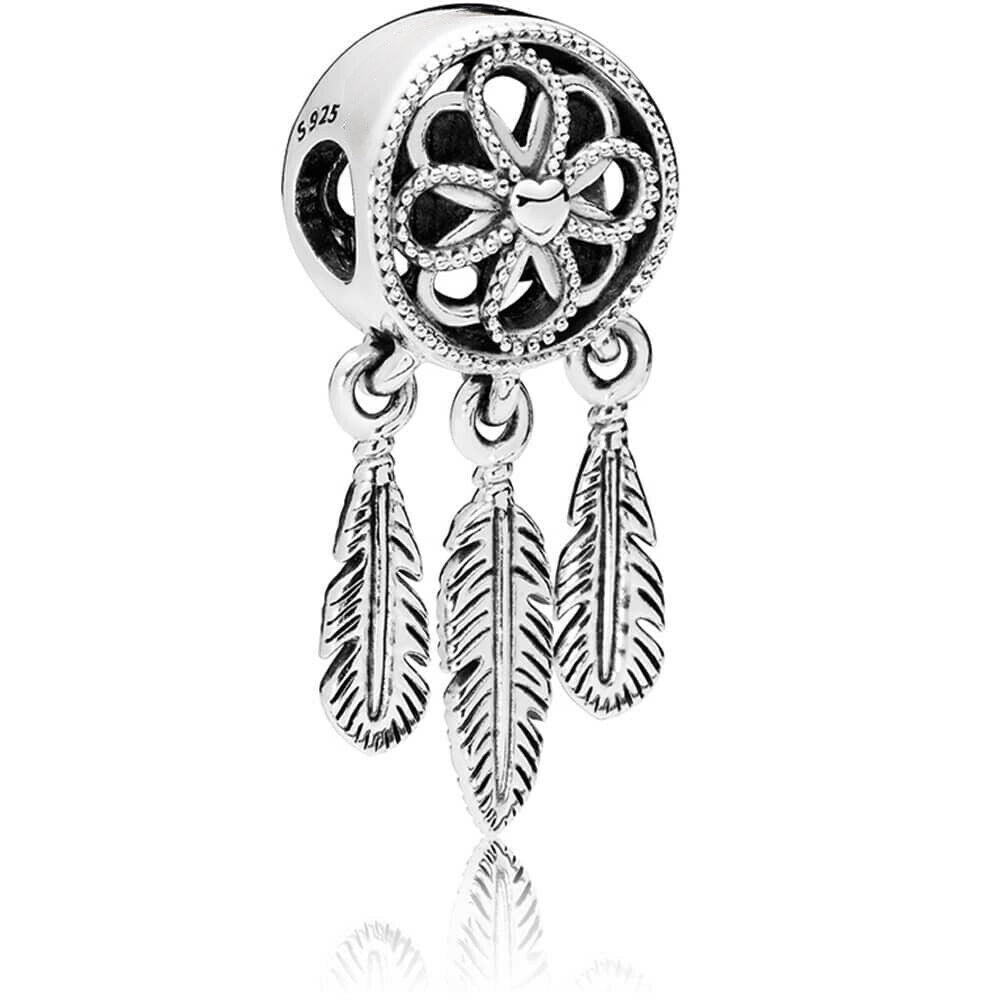 Spiritual Dreamcatcher Charm S925 Sterling Silver