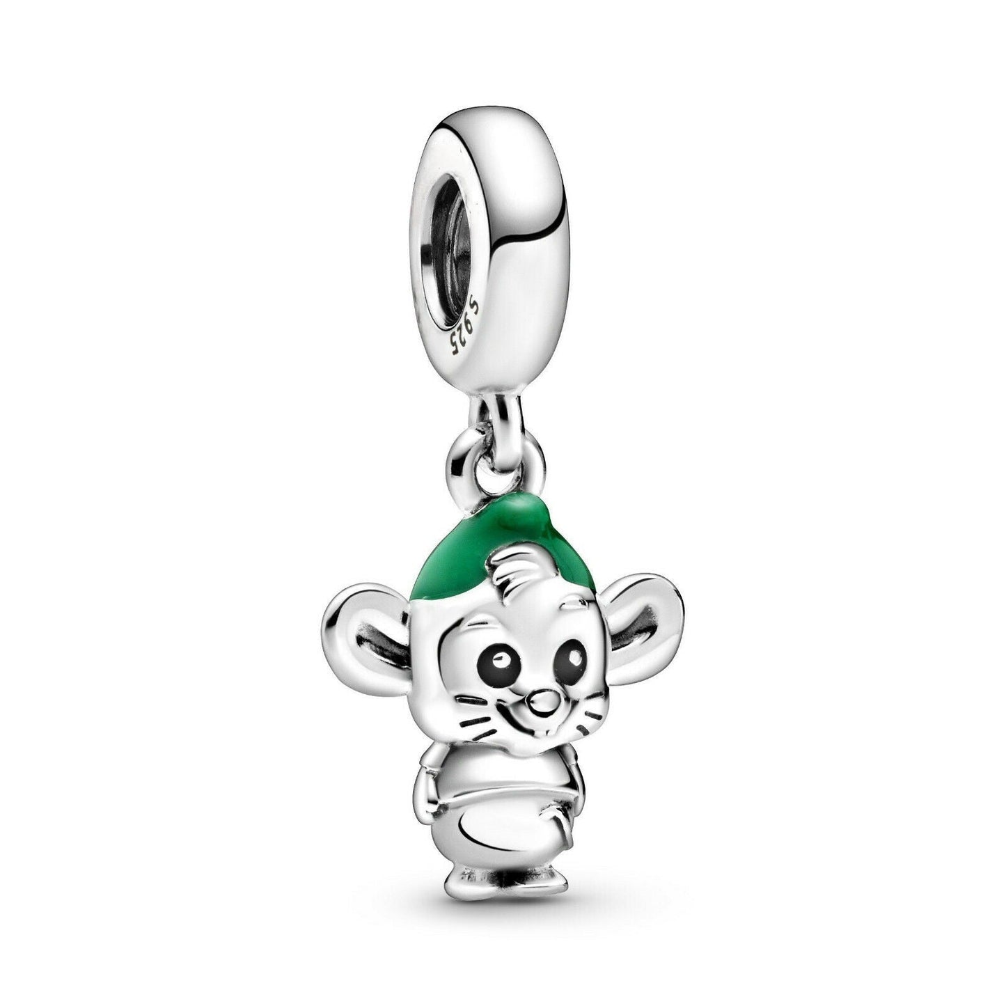Disney Cinderella Gus Mouse Dangle Charm S925 Sterling Silver