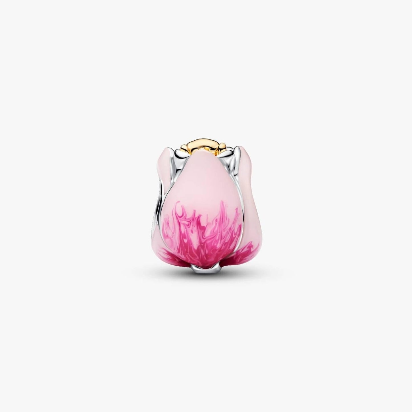 Pink Tulip Charm S925 Sterling Silver