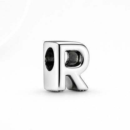 S925 Simple Alphabets A to Z Sterling Silver Charms Collection