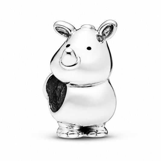 Rhino the Rhinoceros Charm  S925 Sterling Silver