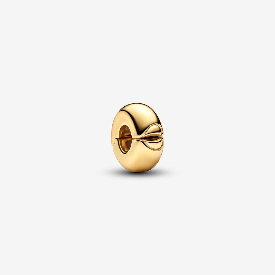 Round Clip Charm S925 Sterling Silver