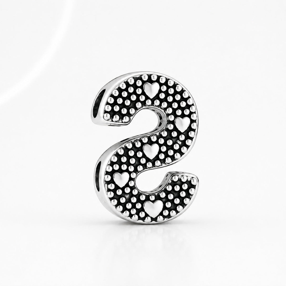 S925 Simple Alphabets A to Z Sterling Silver Charms Collection