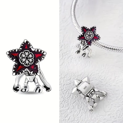 Stranger Things Moveable Demogorgon Charm S925 Sterling Silver