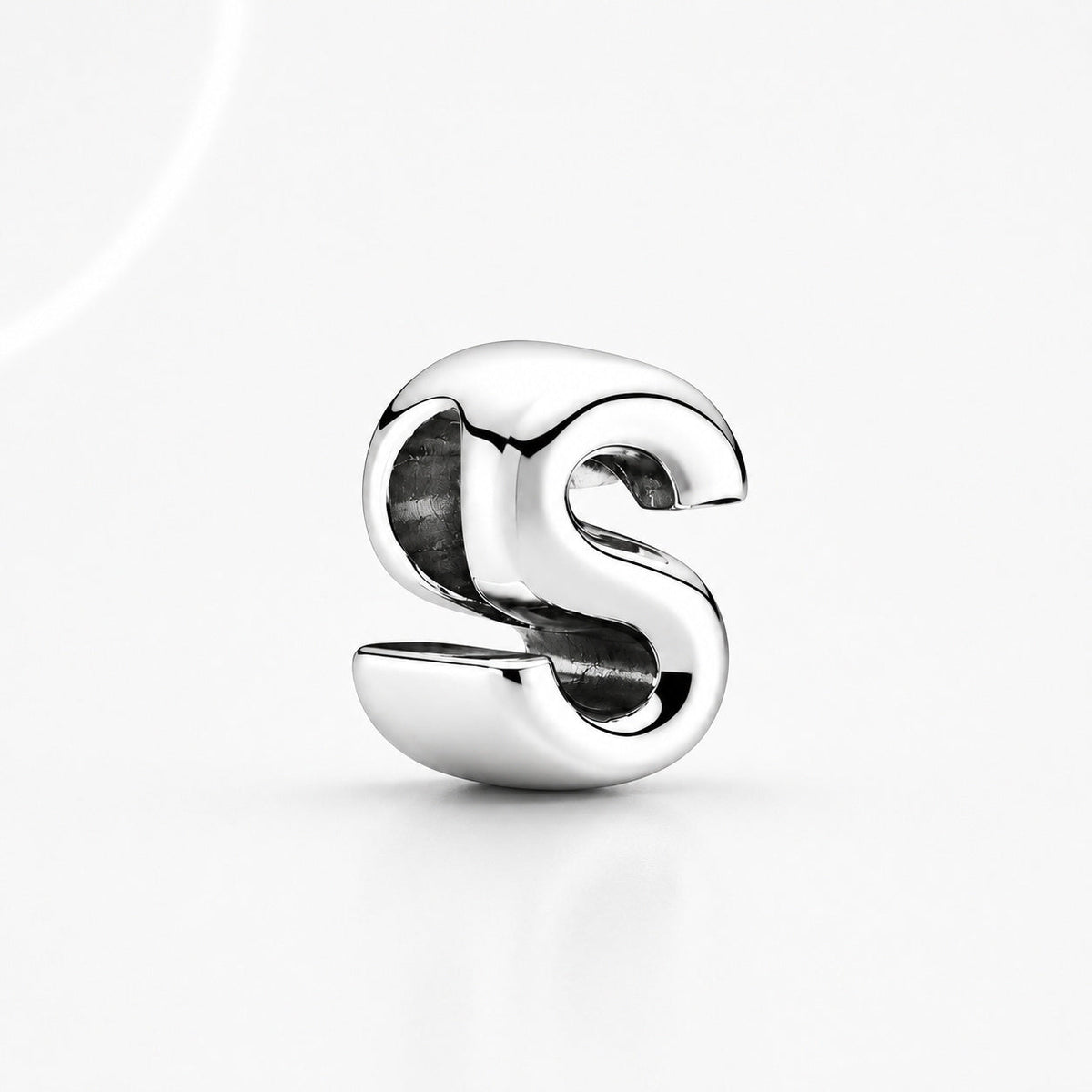 S925 Simple Alphabets A to Z Sterling Silver Charms Collection