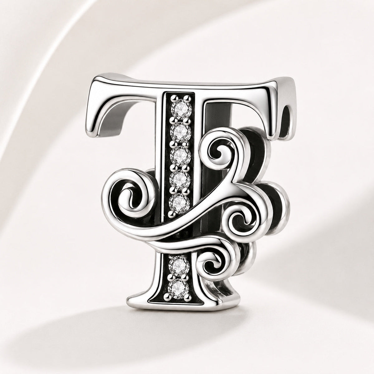 S925 Classic Alphabets A to Z Sterling Silver Charm Collection
