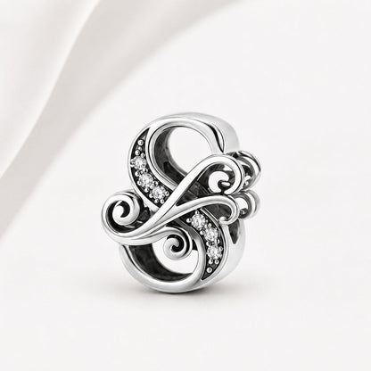 S925 Classic Alphabets A to Z Sterling Silver Charm Collection
