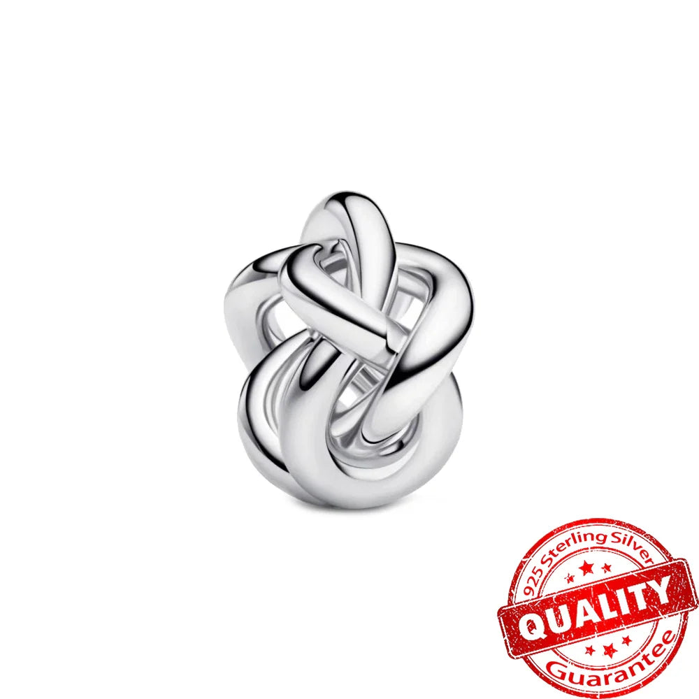 Infinity Knot Charm S925 Sterling Silver