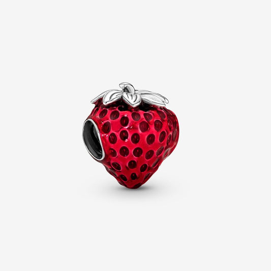 Seeded Strawberry Fruit?harm S925 Sterling Silver