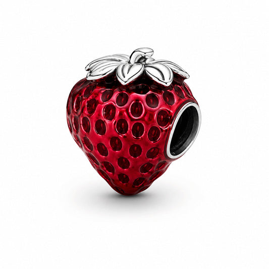 Seeded Strawberry Fruit?harm S925 Sterling Silver