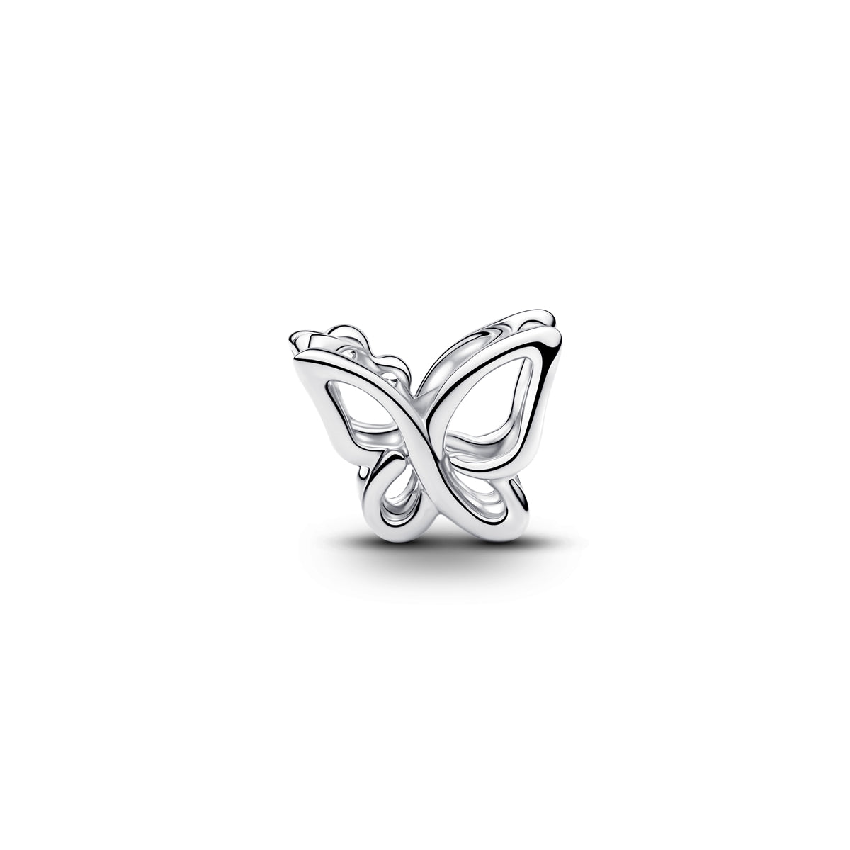 Silver Butterfly Openwork Charm S925 Sterling Silver