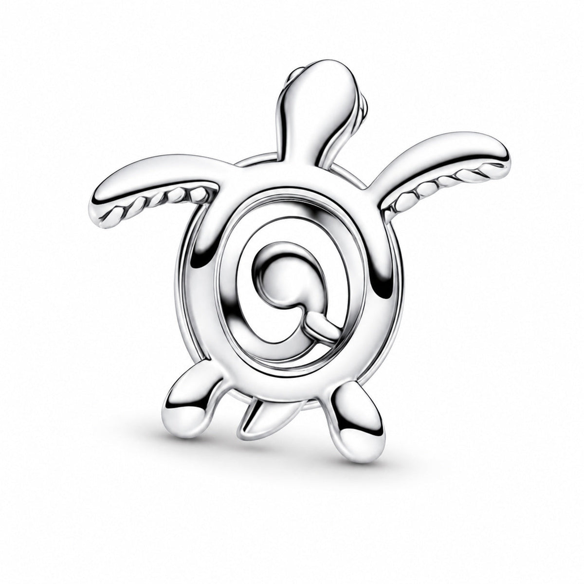 Silver Openwork Sea Turtle Charm  S925 Sterling Silver