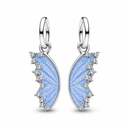 Silver Splitable Butterfly Dangle charm S925 Sterling Silver
