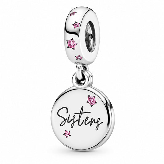 Sisters Dangle Charm  S925 Sterling Silver