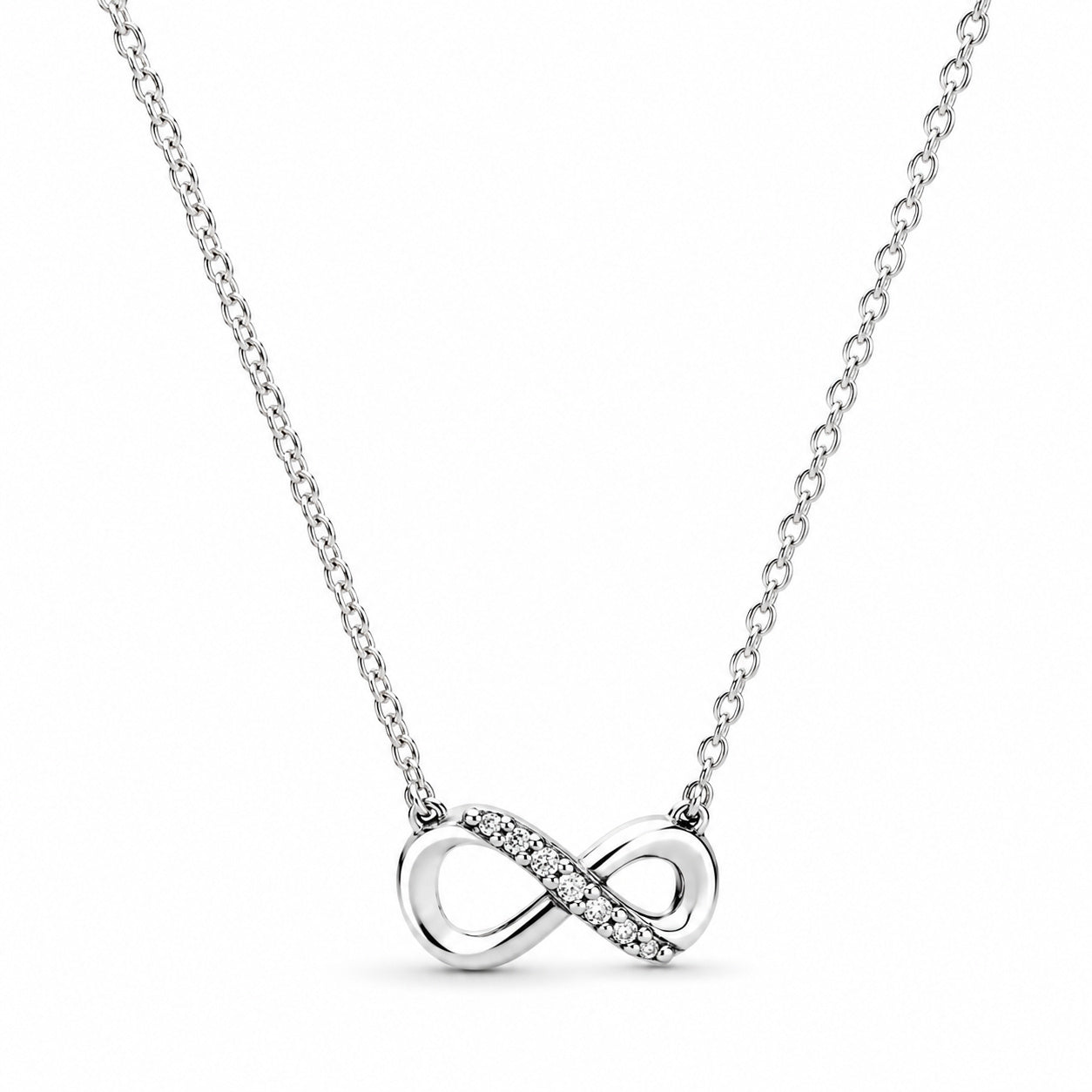 Sparkling Infinity Collier Necklace S925 Sterling Silver