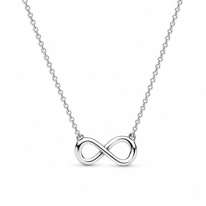 Sparkling Infinity Collier Necklace  S925 Sterling Silver