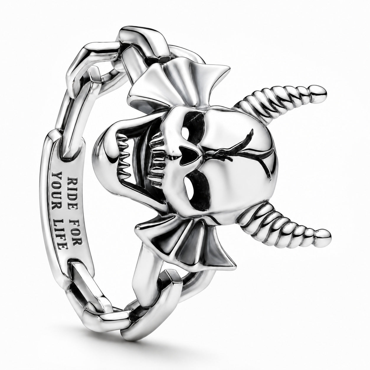 Sparkling White Radiant Stranger Things Hellfire Ring S925 Sterling Silver