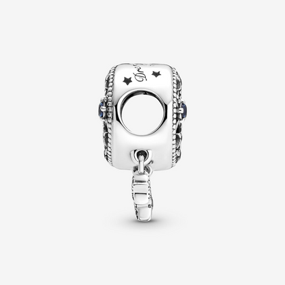 Star & Crescent Moon Charm S925 Sterling Silver