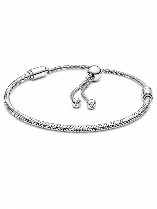 Moments Snake Chain Slider Bracelet S925 Sterling Silver