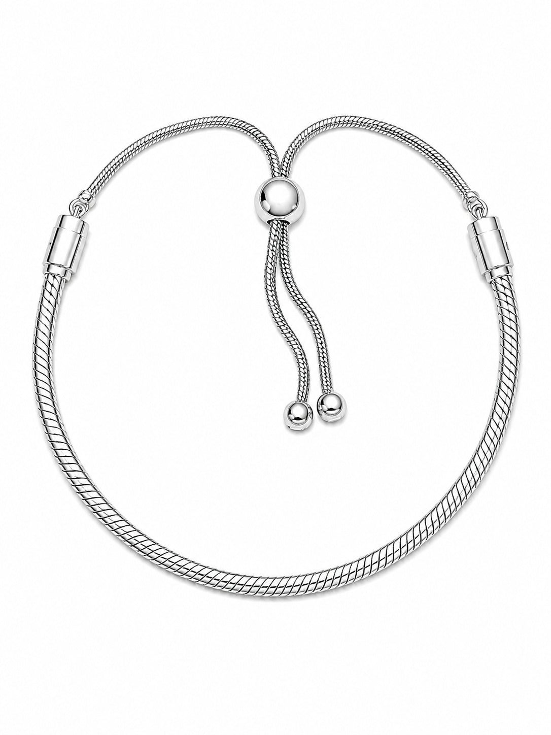 Moments Snake Chain Slider Bracelet S925 Sterling Silver