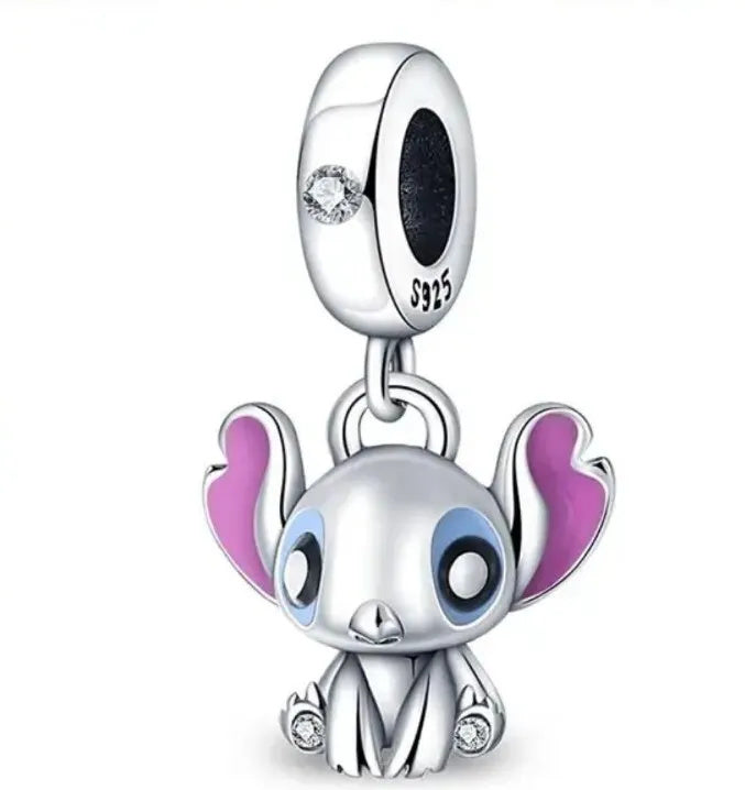 Disney Stitch Dangle Charm S925 Sterling Silver