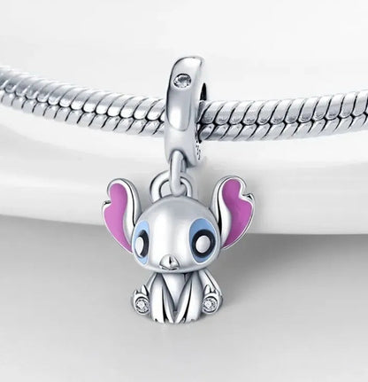 Disney Stitch Dangle Charm S925 Sterling Silver