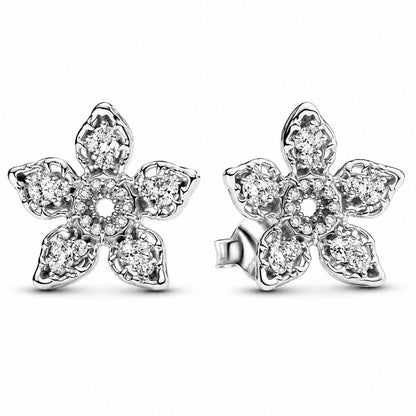 Stranger Things Demogorgon Silver Stud Earrings