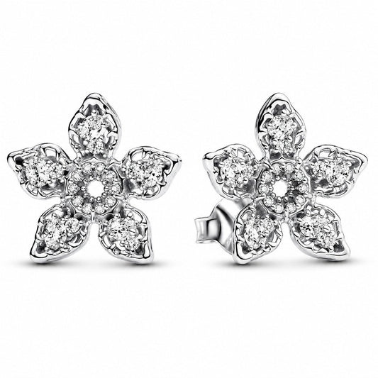 Stranger Things Demogorgon Silver Stud Earrings
