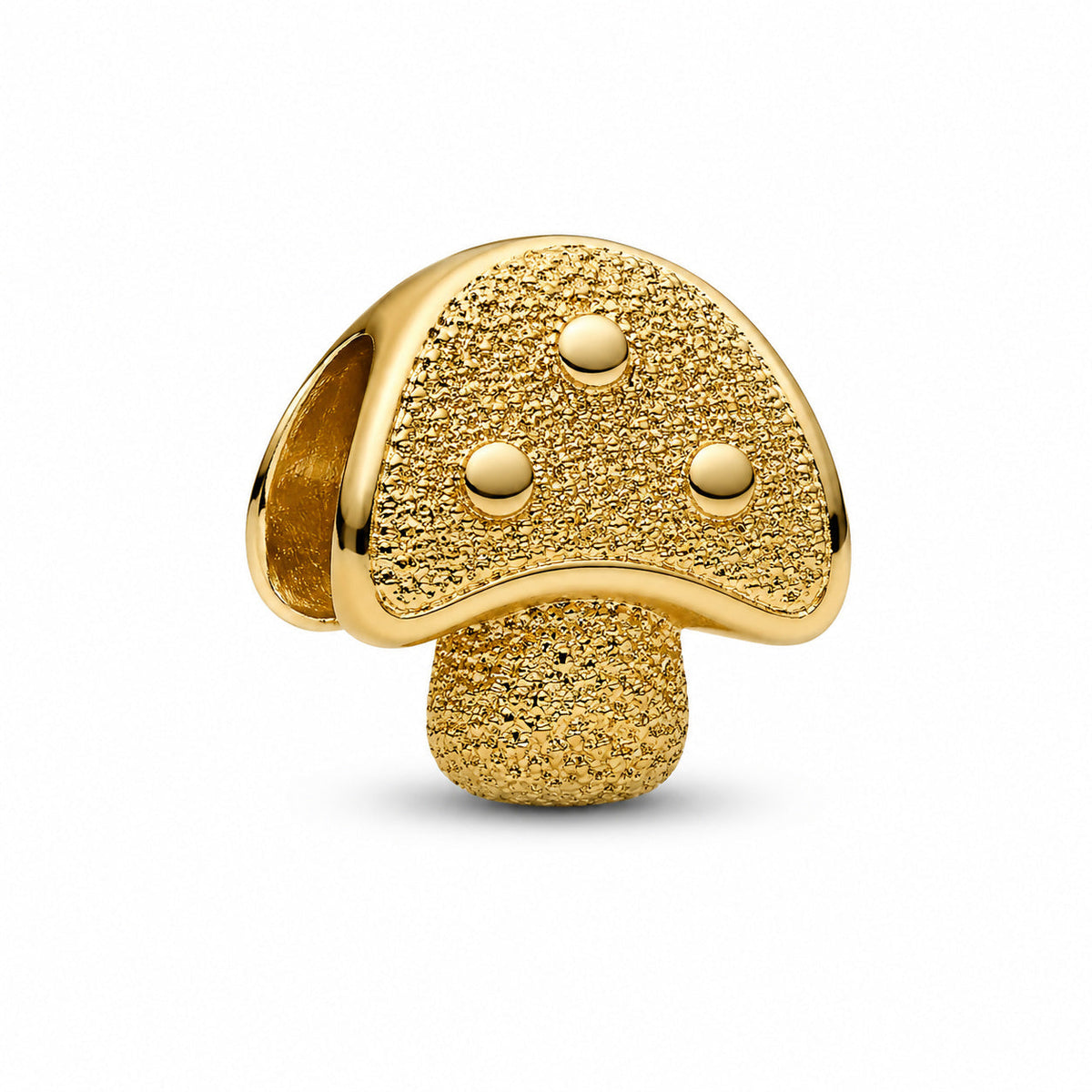 Textured Mushroom Mini Charm S925 Sterling Silver