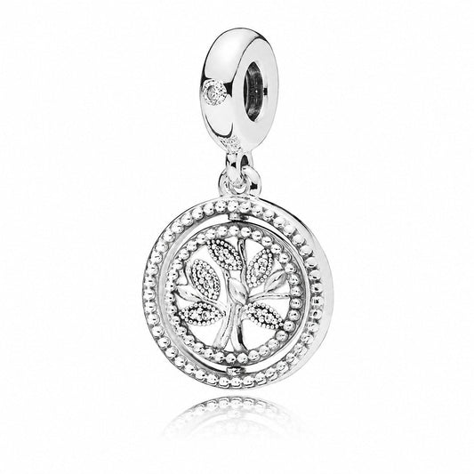 Tree of Life Dangle Charm  S925 Sterling Silver